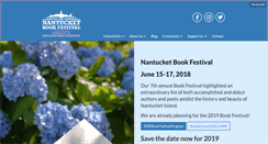 Desktop Screenshot of nantucketbookfestival.org