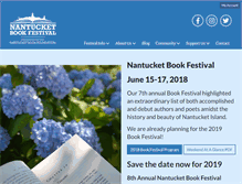 Tablet Screenshot of nantucketbookfestival.org